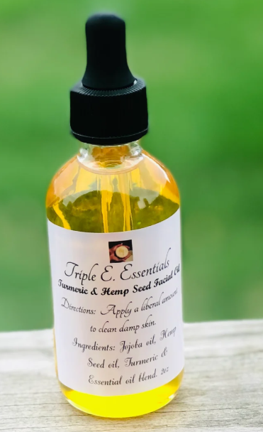 Turmeric & Hemp Facial Oil : Triple E Essentials